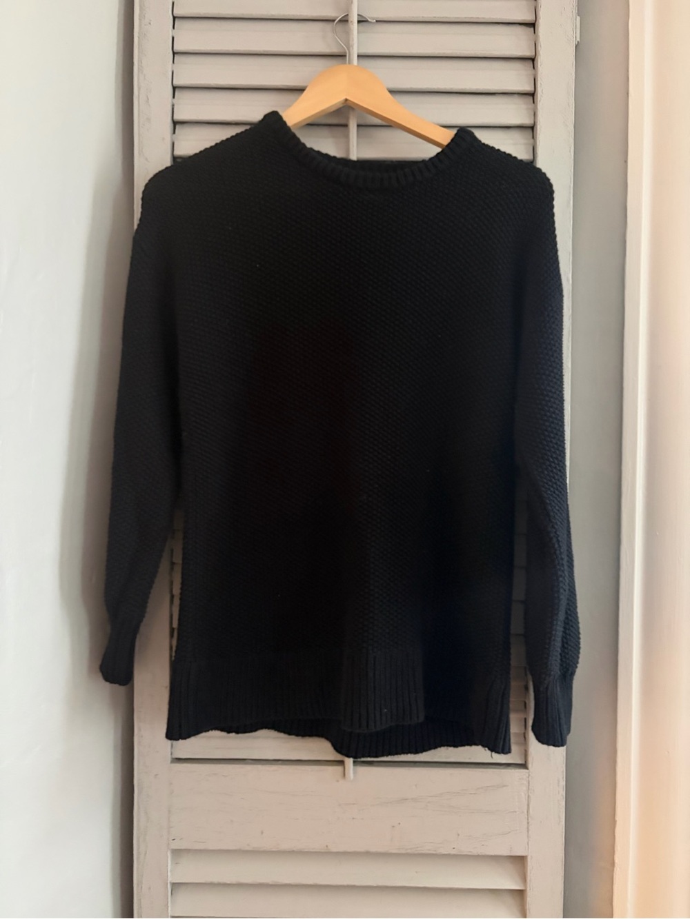Old Navy Black Crewneck Knit Sweater